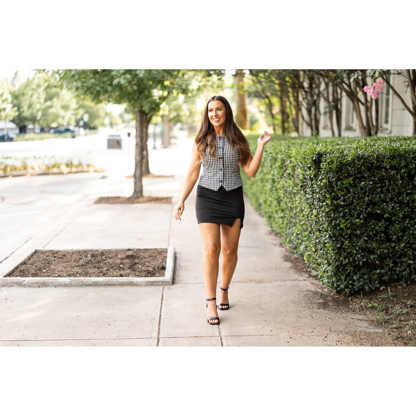 Sculpting Side Slit A-Line Skort