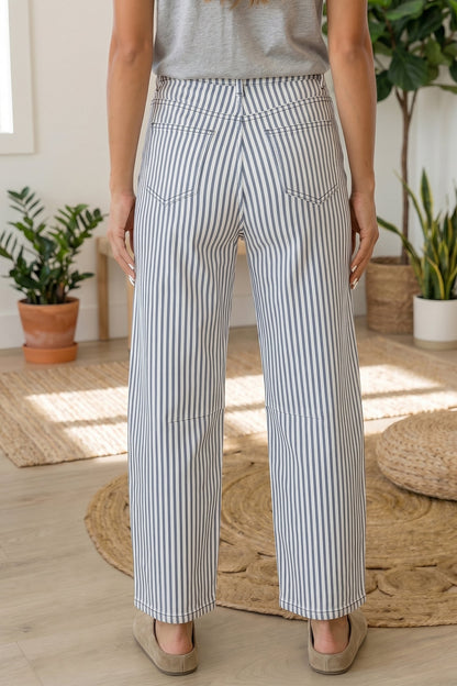 Stripe Barrel Jeans