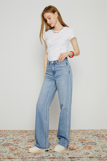 High Rise Wide Jeans