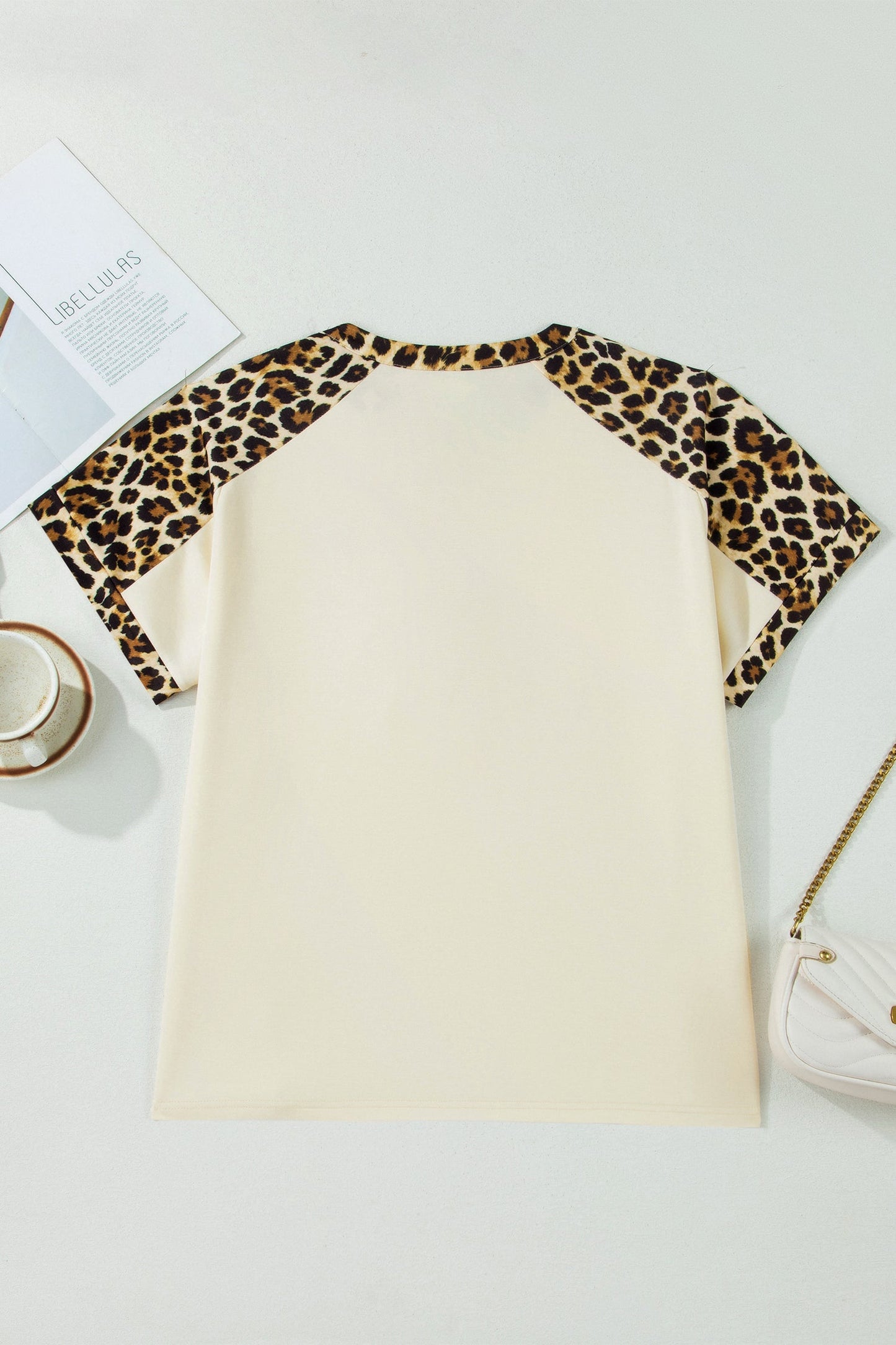 Plus Contrast Leopard Polo Top