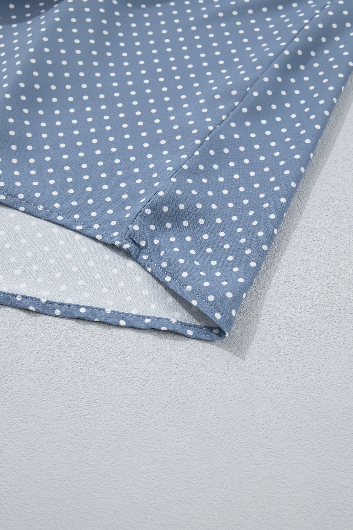 Cuffed Dot Short Sleeve Button Shirt