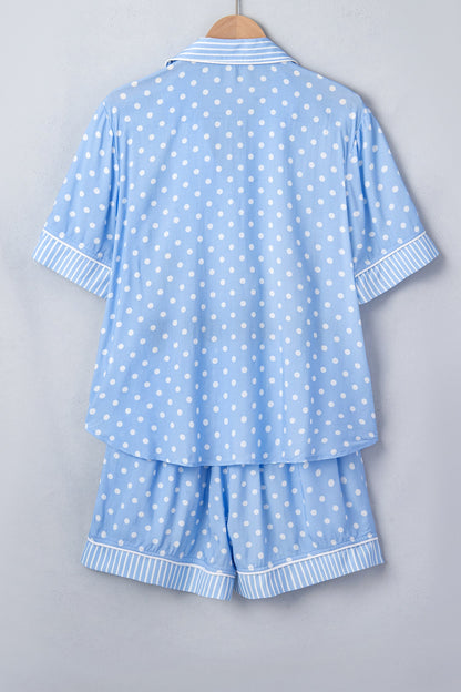 Sky Blue Soft Short Pajama Set
