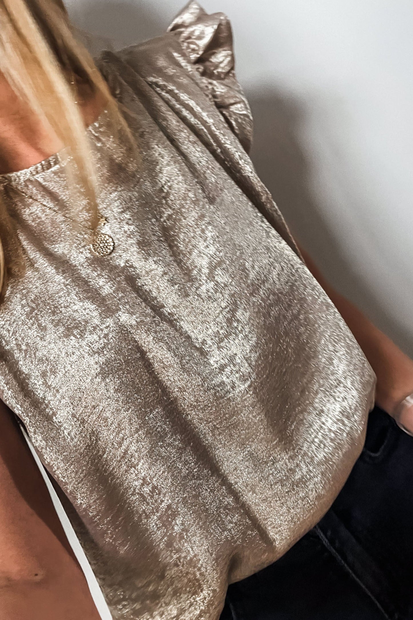 Metallic Top Gold