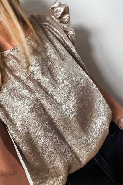 Metallic Top Gold