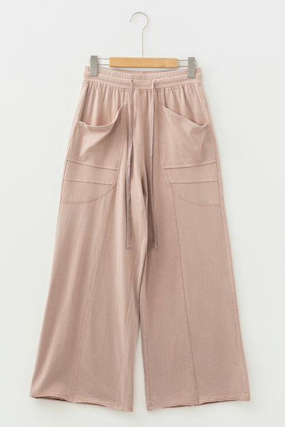 Stitch Trim Wide Leg Pants