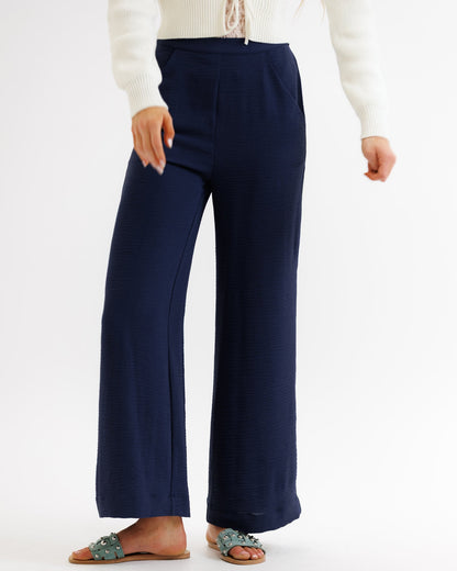 Parisian Blue Pant With Side Stripe