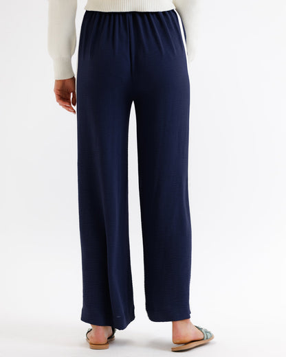 Parisian Blue Pant With Side Stripe