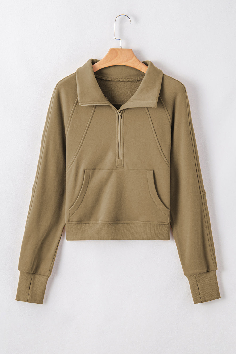 Stand Collar Pocket Pullover Elmwood