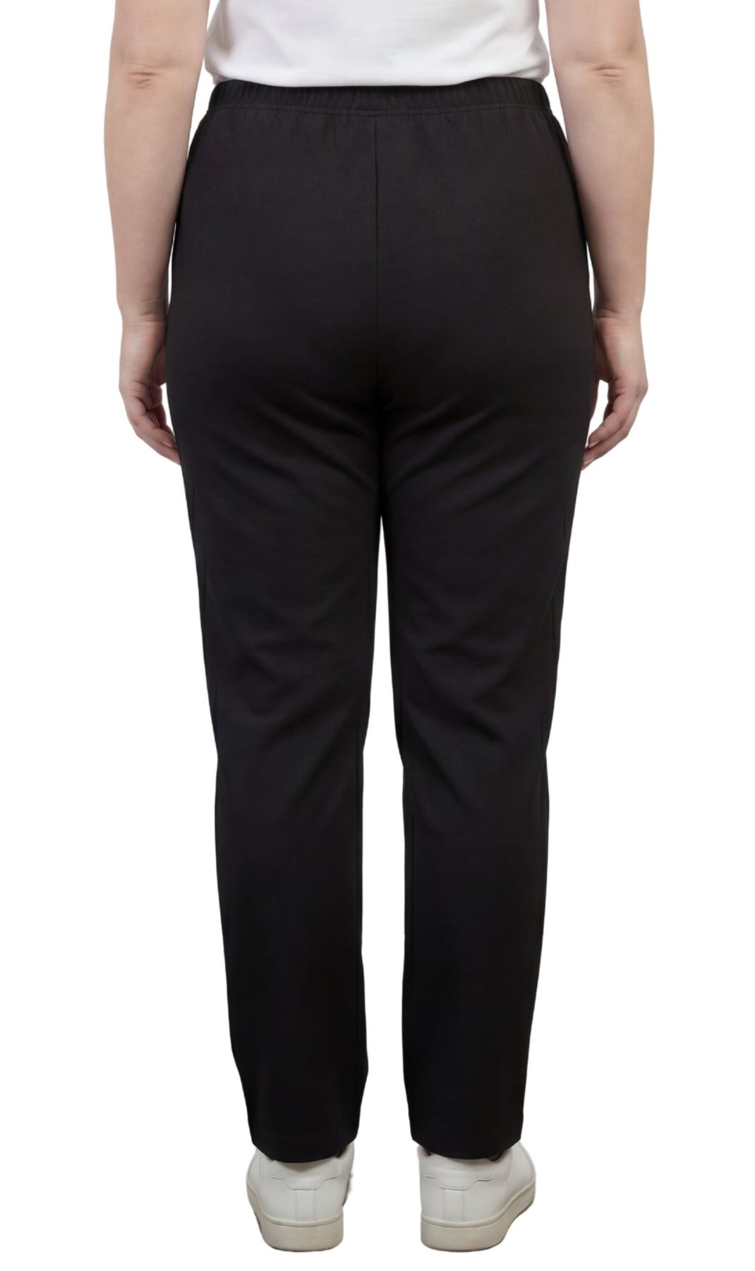 Classic Pull-On Elastic Waist Dress Slacks