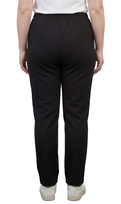 Classic Pull-On Elastic Waist Dress Slacks