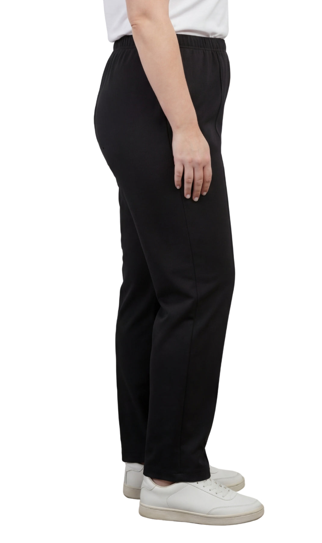 Classic Pull-On Elastic Waist Dress Slacks