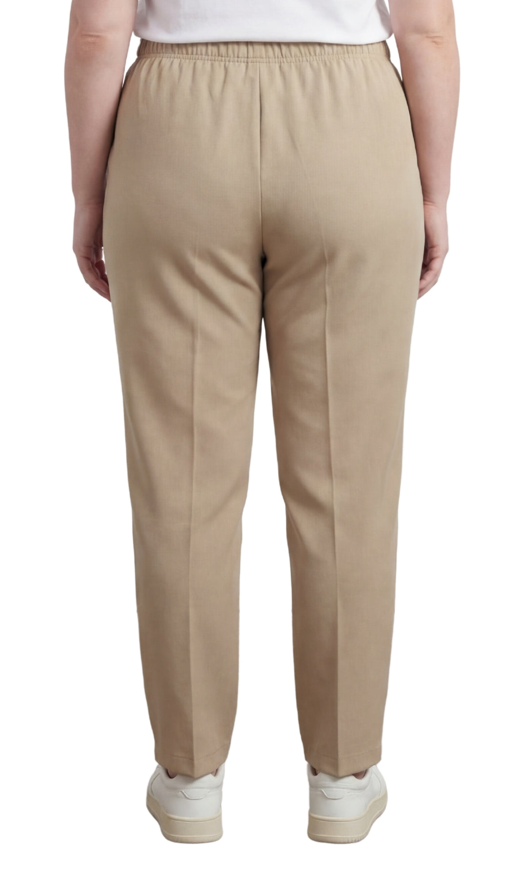 Classic Pull-On Elastic Waist Dress Slacks
