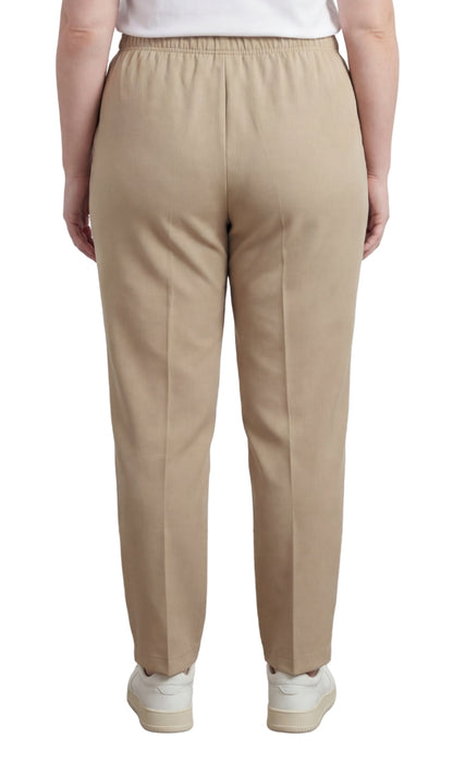Classic Pull-On Elastic Waist Dress Slacks