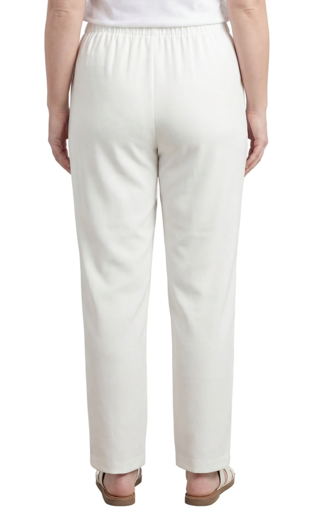 Classic Pull-On Elastic Waist Dress Slacks