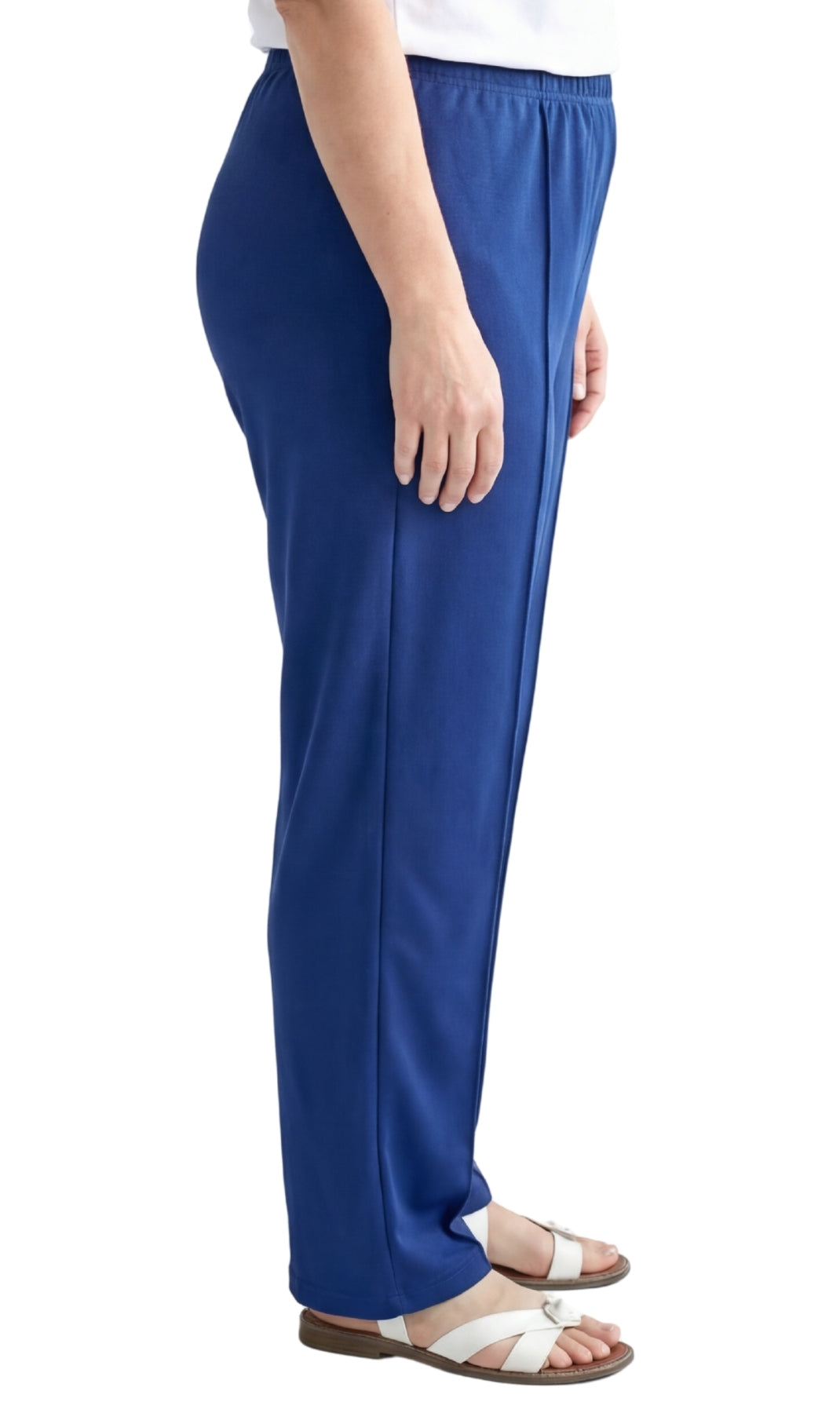 Classic Pull-On Elastic Waist Dress Slacks