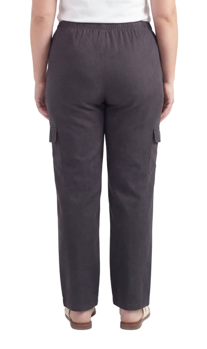 Pull-On Denim Cargo Pants
