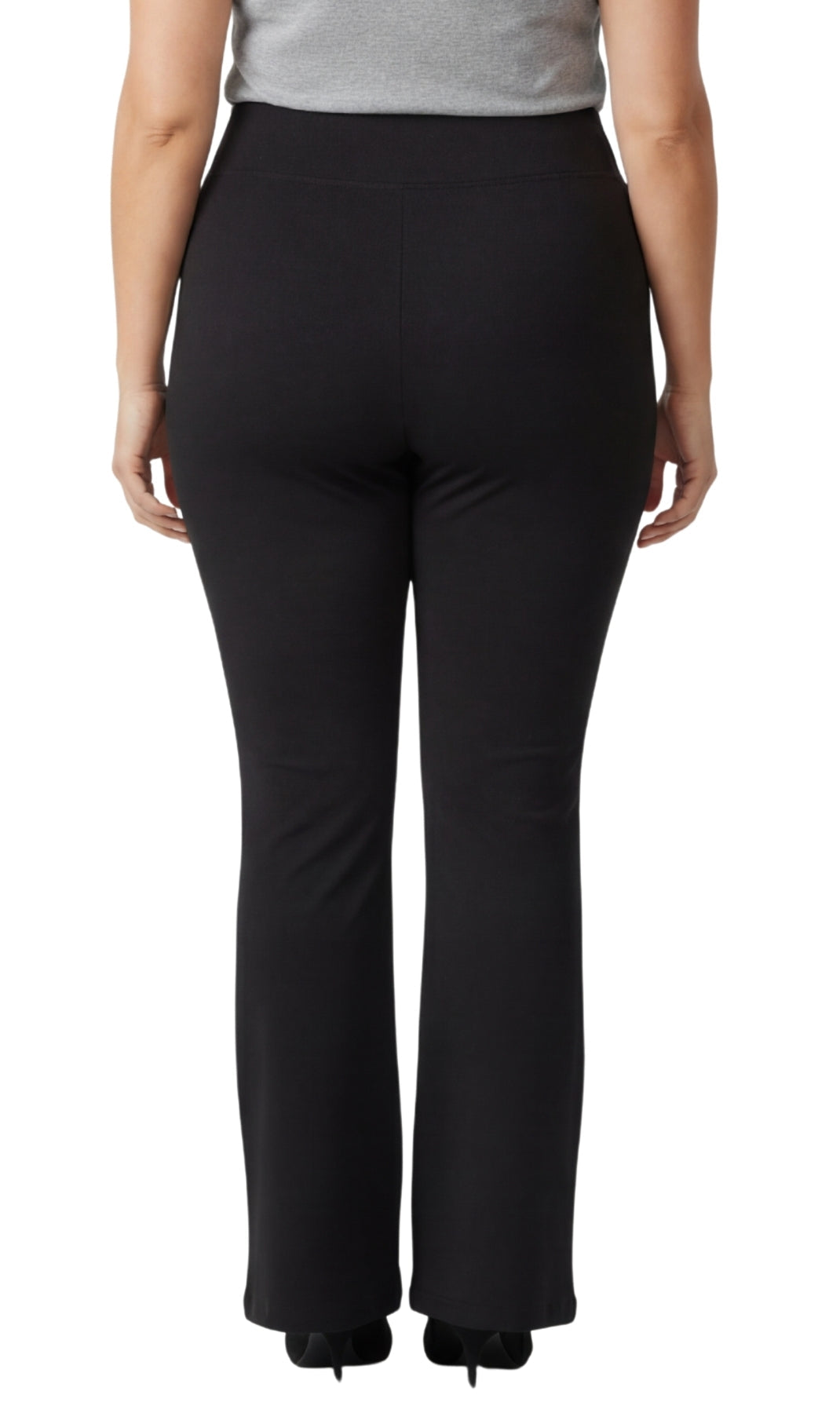 Bootcut Flare Stretch Pants Crossover Waist