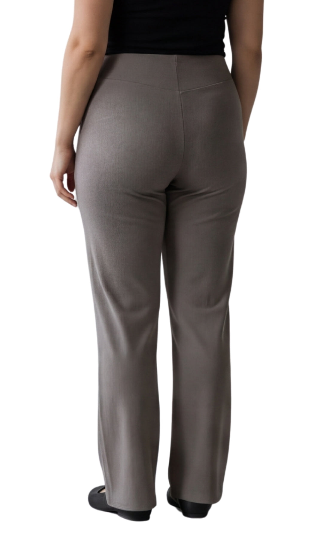 Bootcut Flare Stretch Pants Crossover Waist