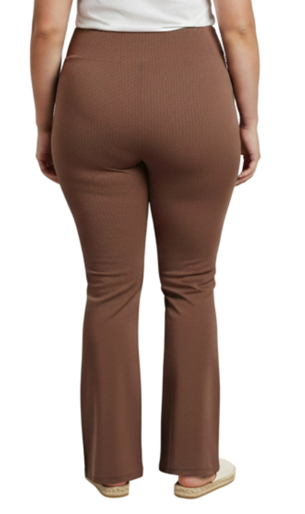 Bootcut Flare Stretch Pants Crossover Waist
