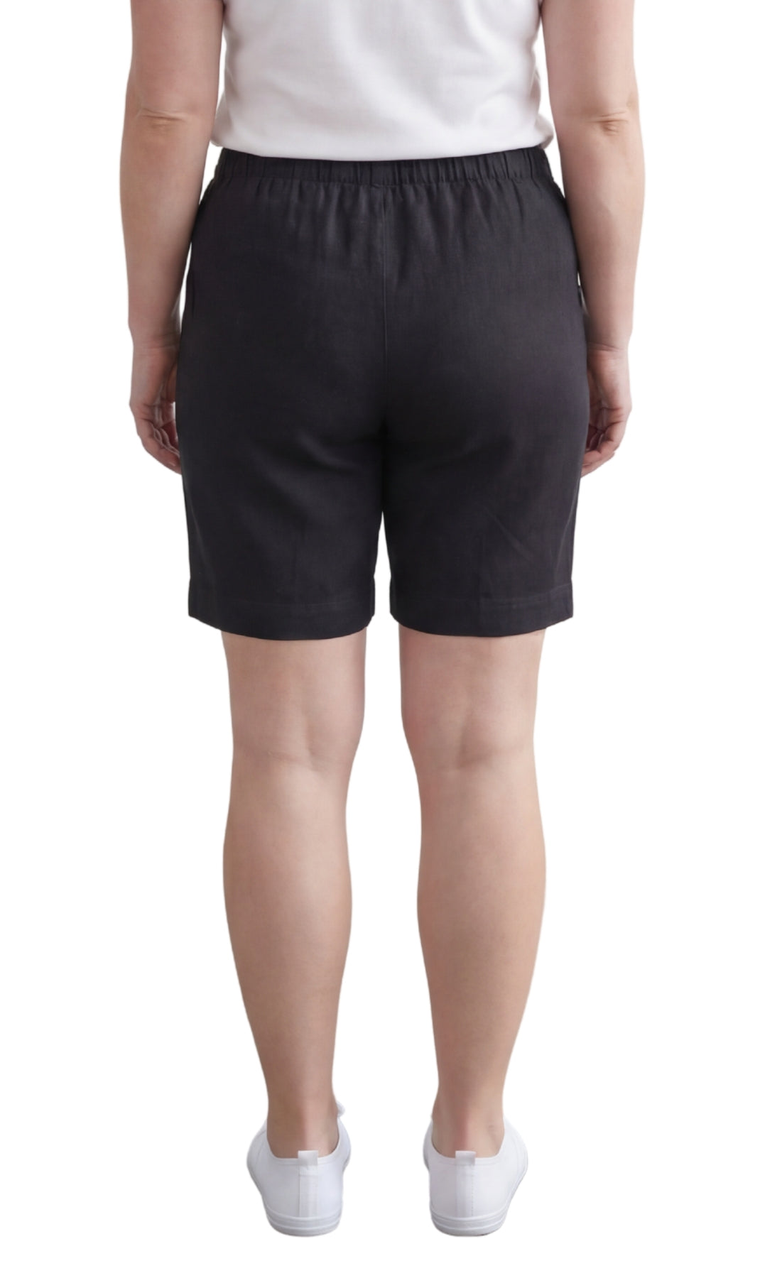 Pull-On Denim & Twill Shorts