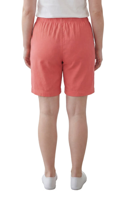 Pull-On Denim & Twill Shorts