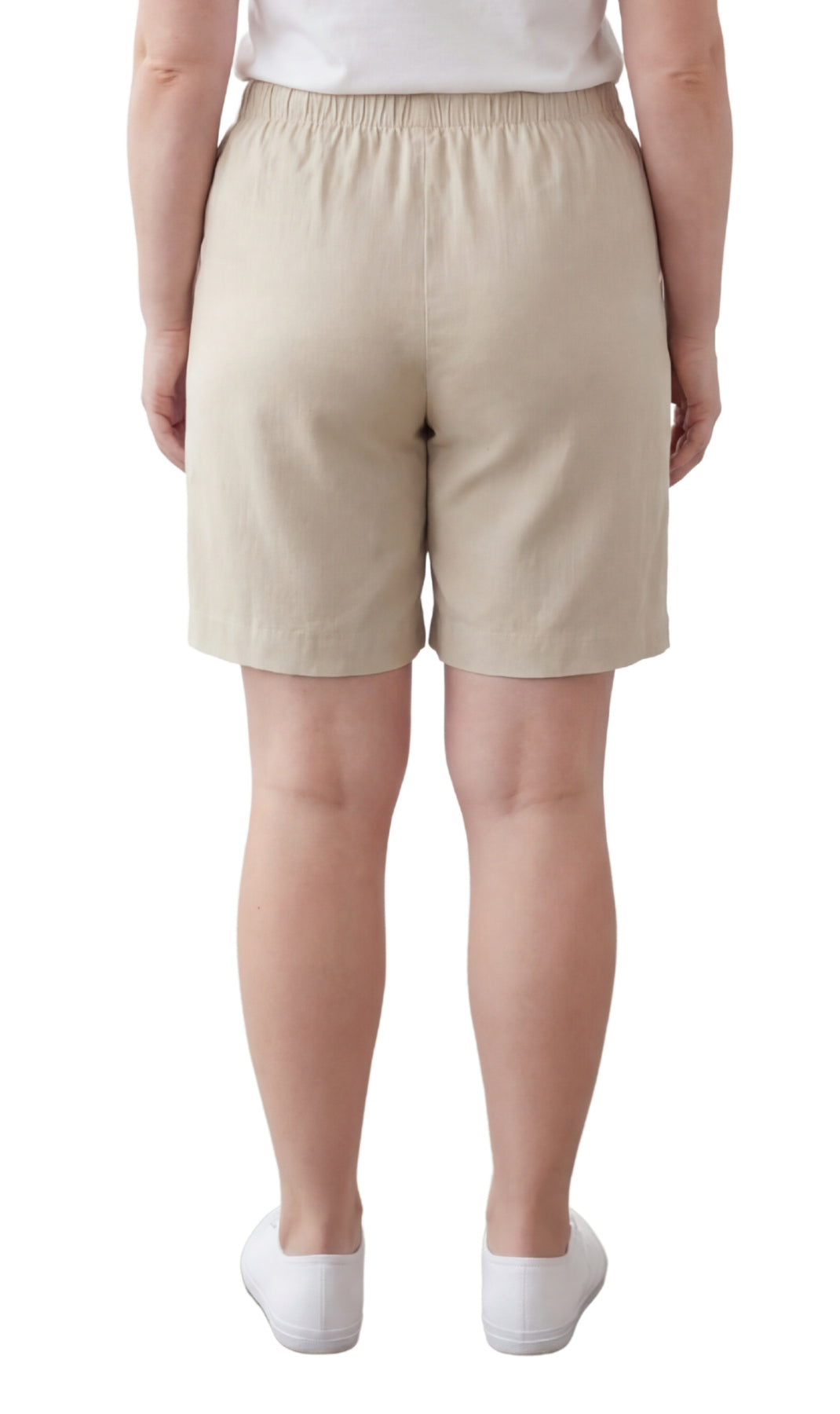 Pull-On Denim & Twill Shorts