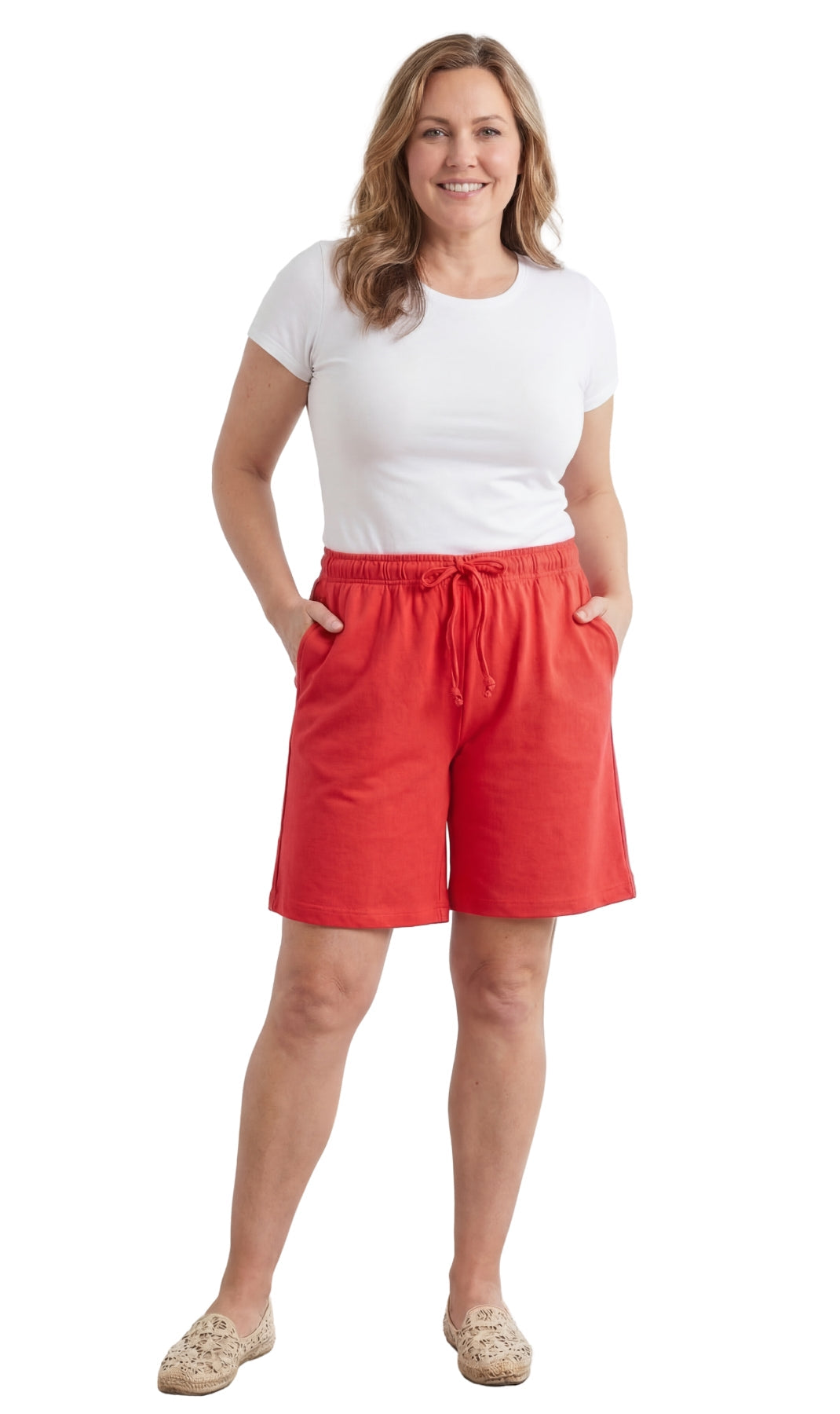 Cotton Interlock Knit Shorts