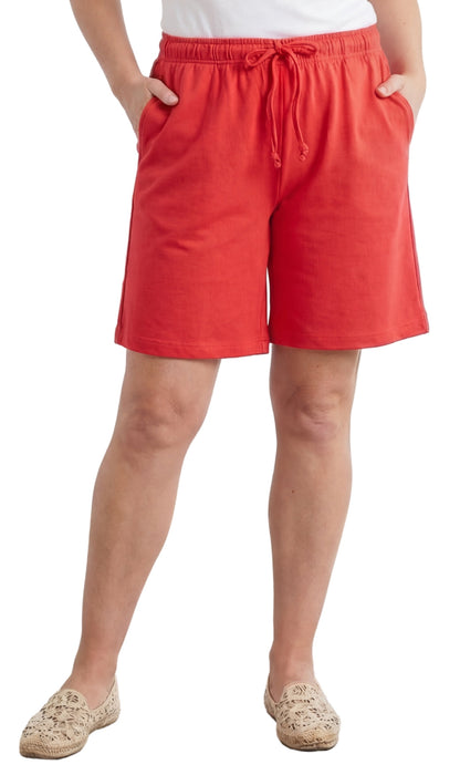 Cotton Interlock Knit Shorts