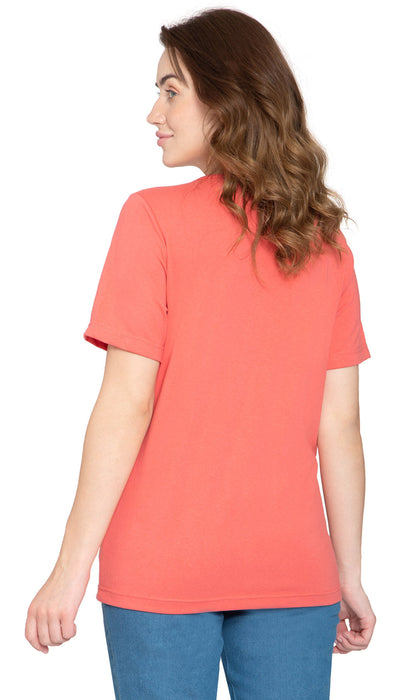 Short Sleeve Crew Neck Tee Cotton Blend