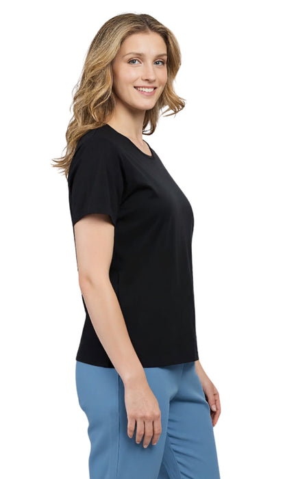 Short Sleeve Crew Neck Tee Cotton Blend