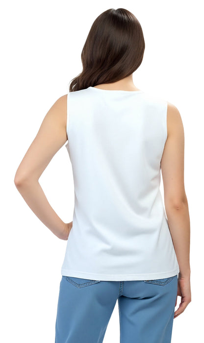 Classic Sleeveless Tank Cotton Blend