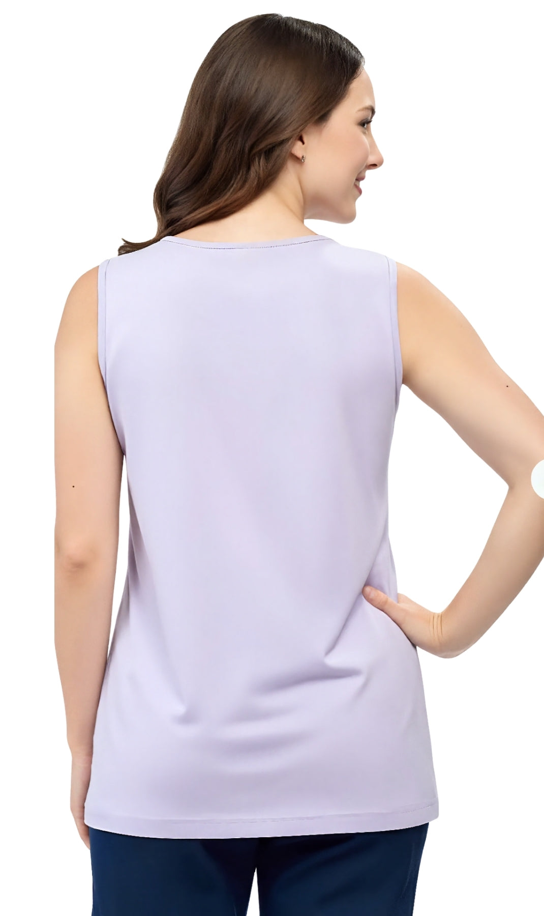 Classic Sleeveless Tank Cotton Blend
