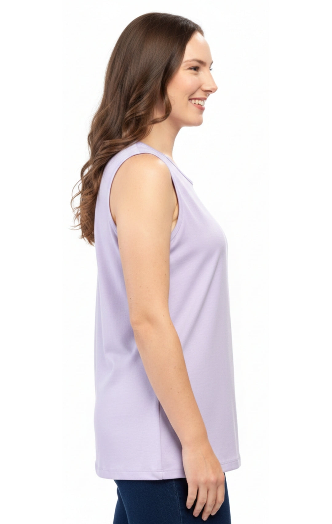 Classic Sleeveless Tank Cotton Blend
