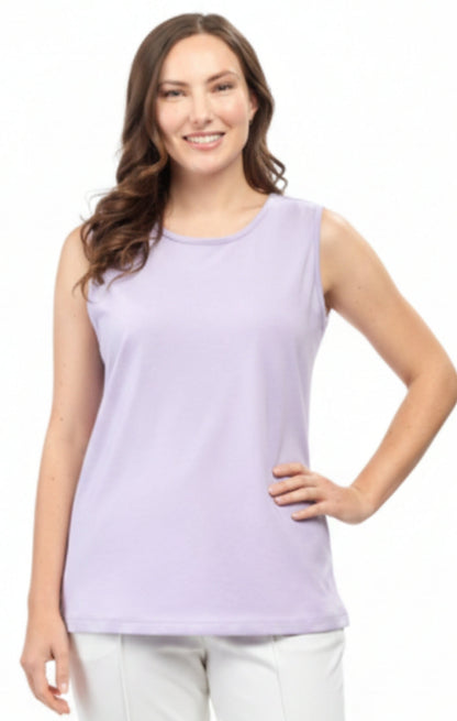 Classic Sleeveless Tank Cotton Blend