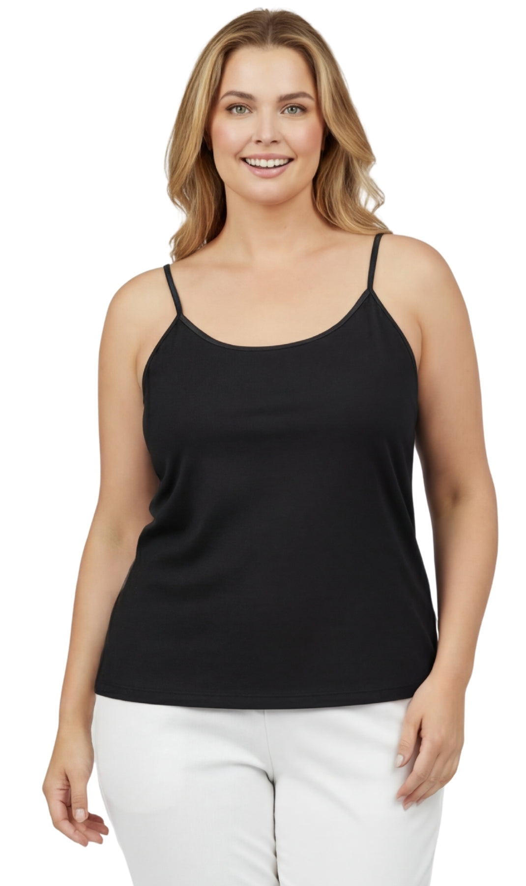 Adjustable Strap Camisole With Shelf Bra