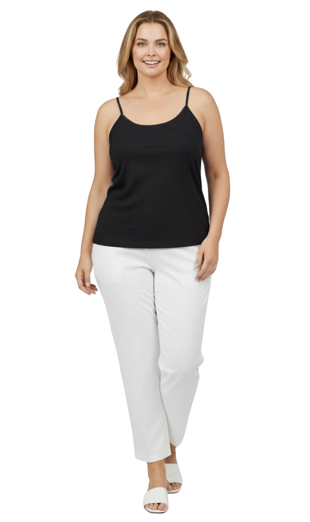 Adjustable Strap Camisole With Shelf Bra