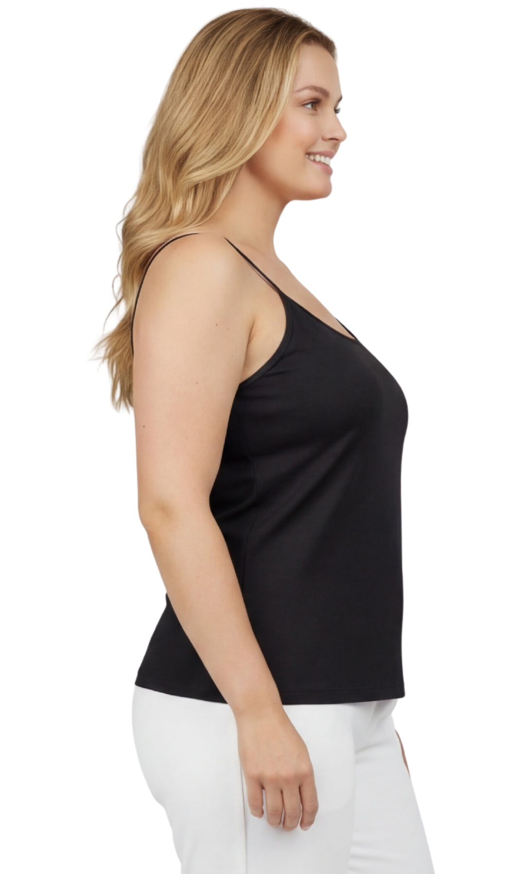 Adjustable Strap Camisole With Shelf Bra