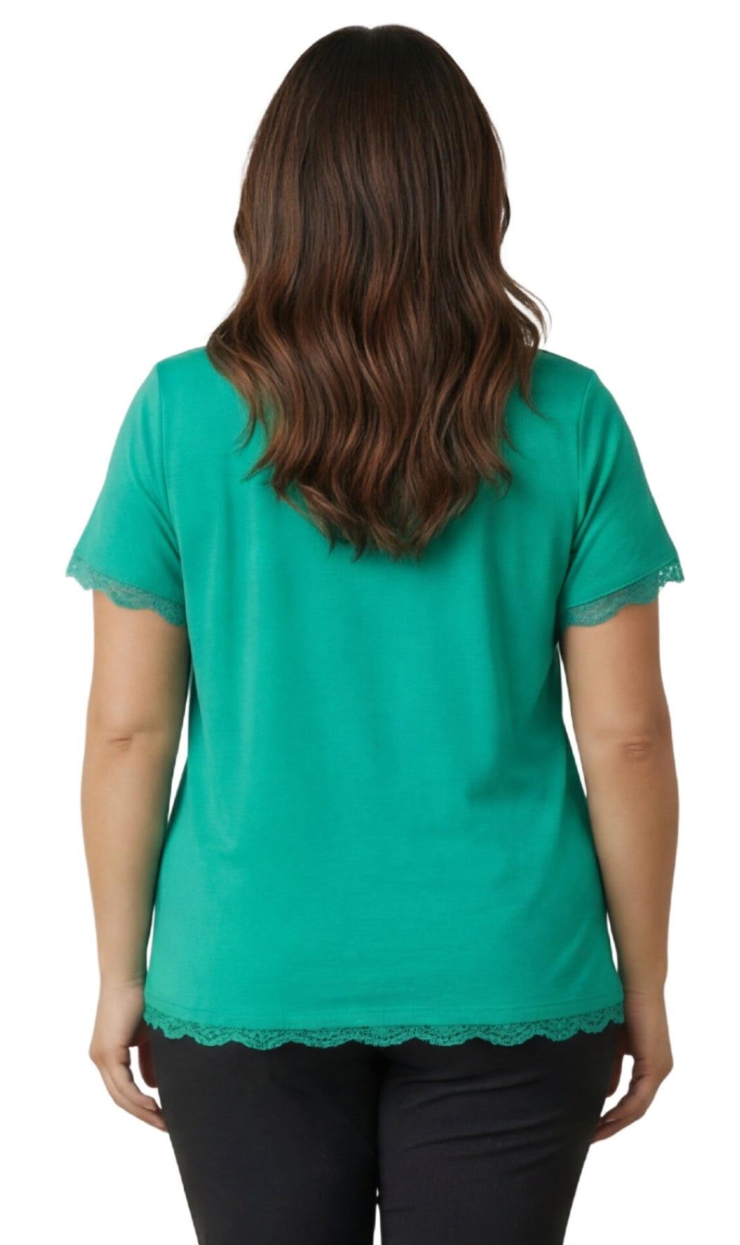 Short Sleeve V-Neck Henley Placket Tee