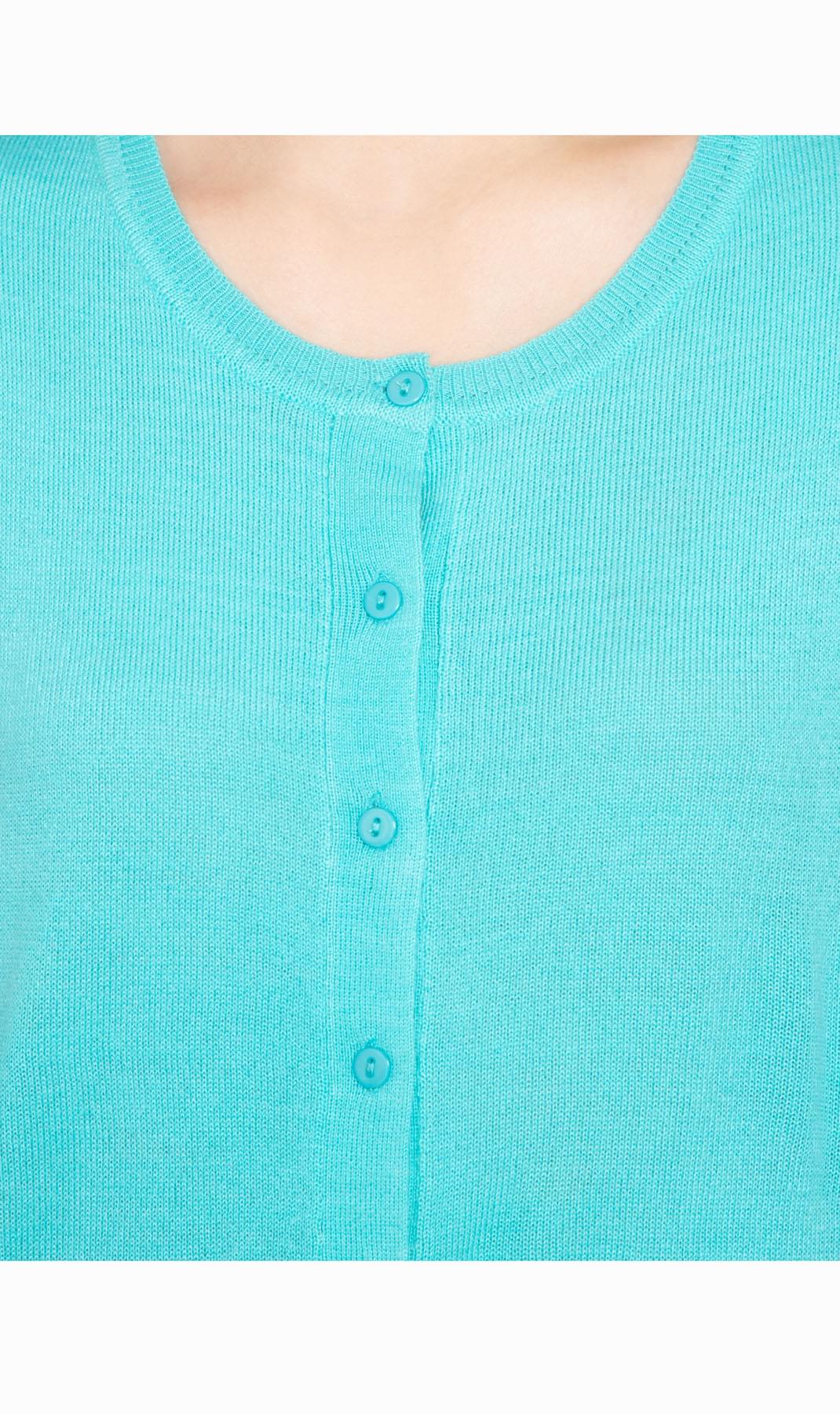 Button Front Elbow Soft Knit Cardigan