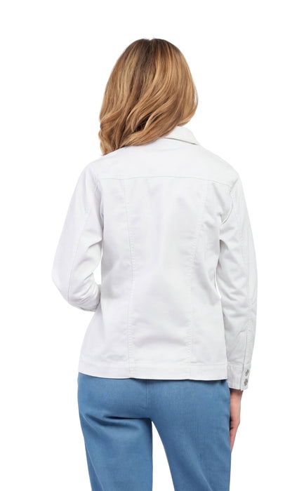 Button Front Brushed Twill Jacket