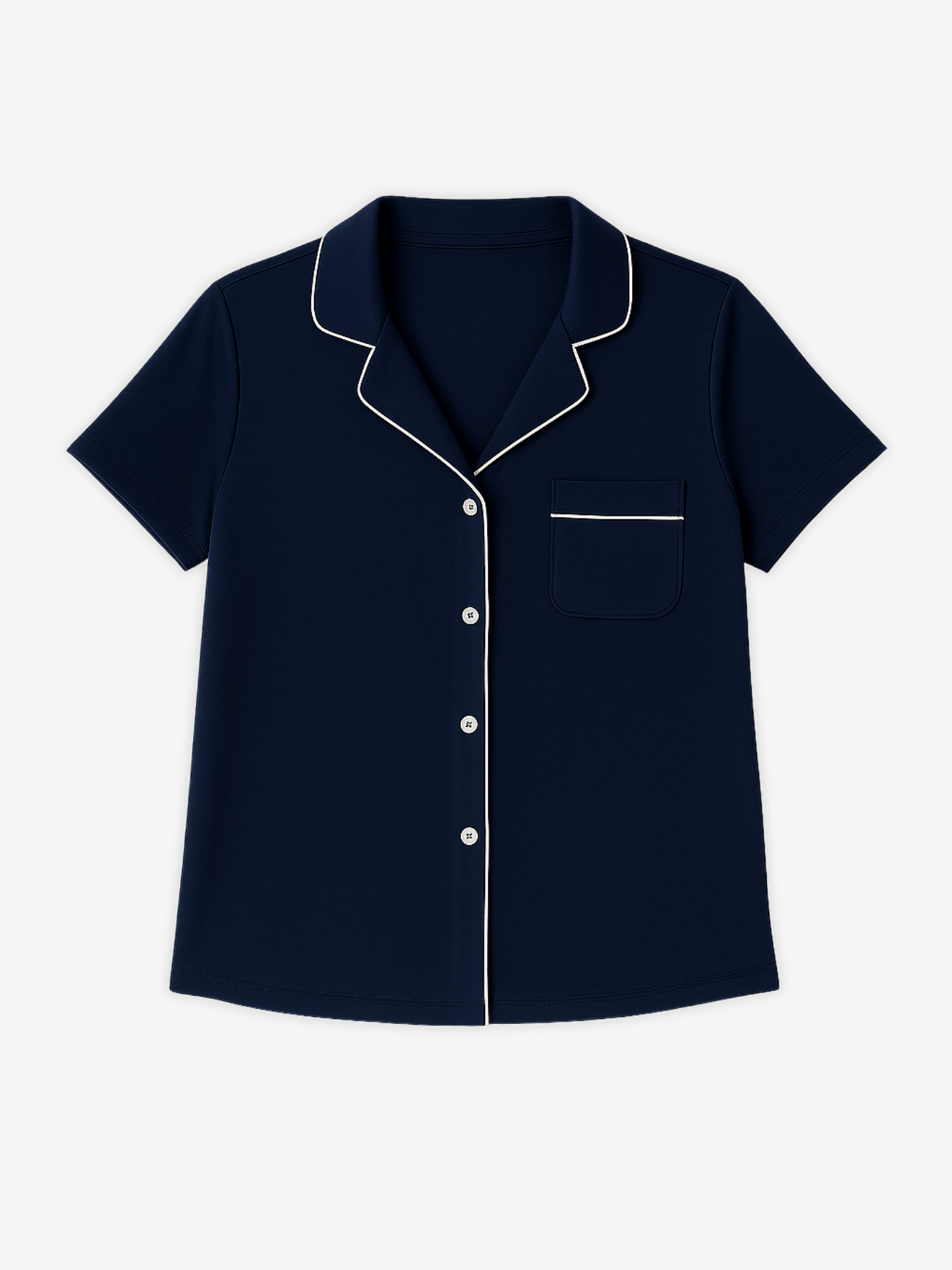 D's Short Sleeve Button Lounge Shirt