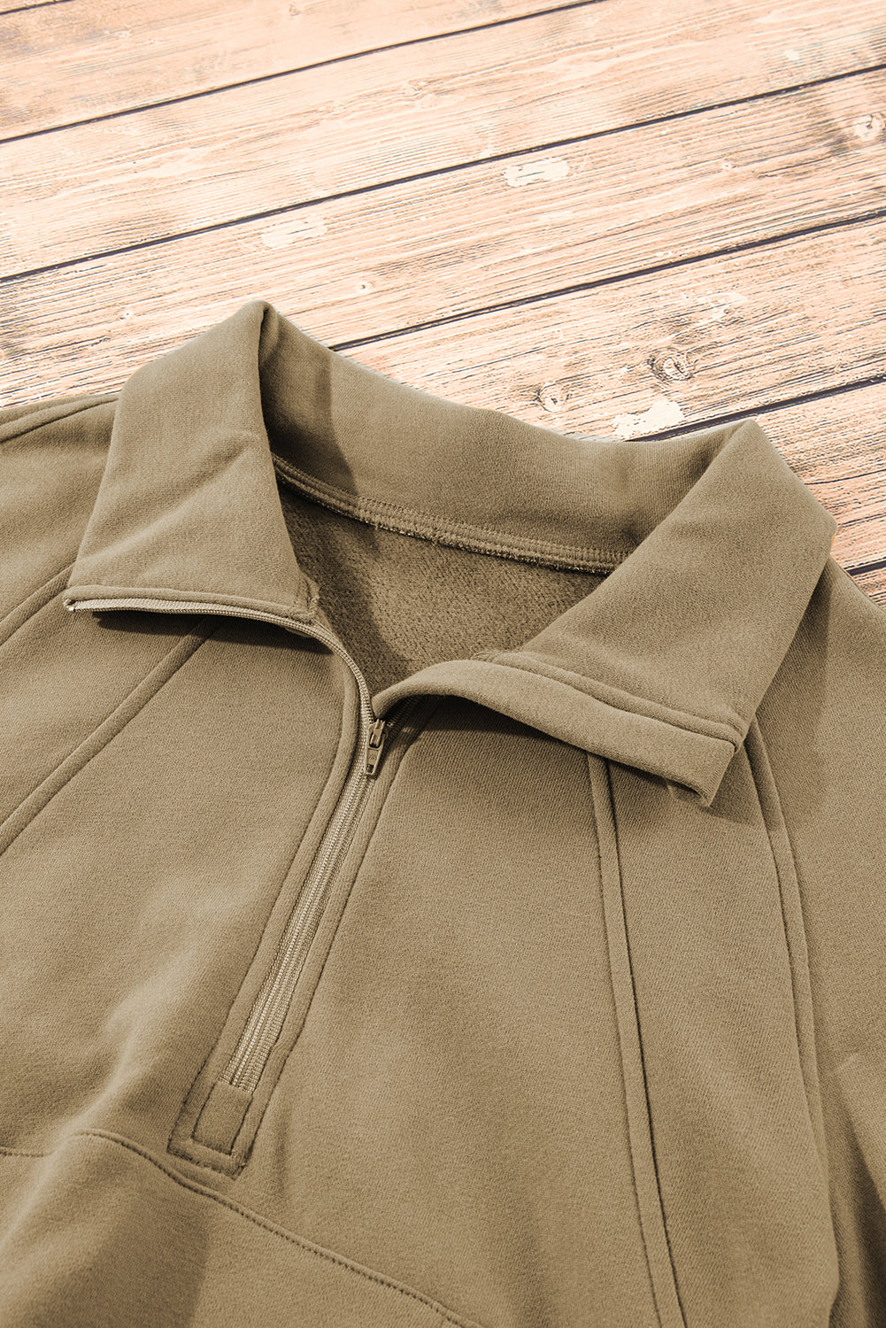 Stand Collar Pocket Pullover Elmwood