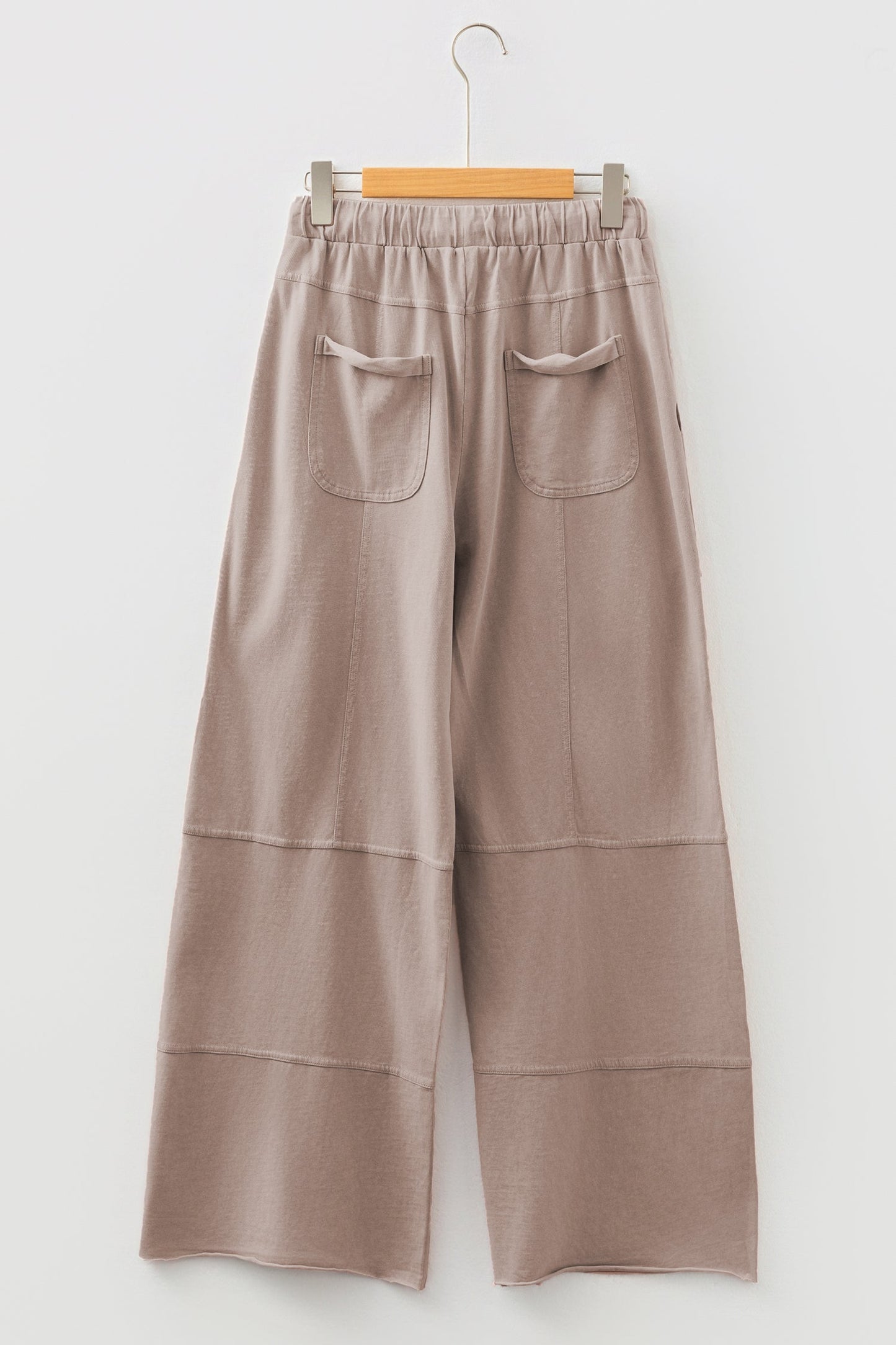 Exposed Seam Wide Leg Cargo Pants