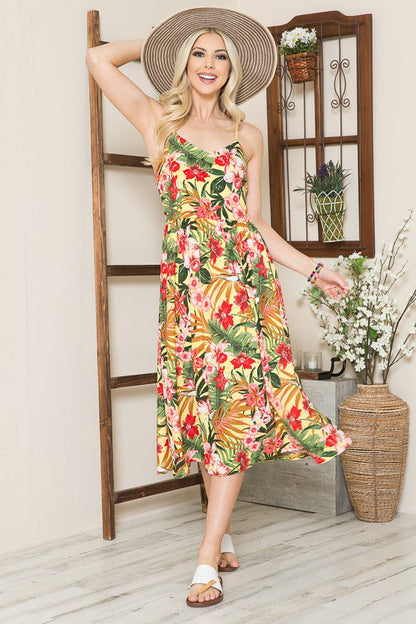 Tropical Eyelet Dress