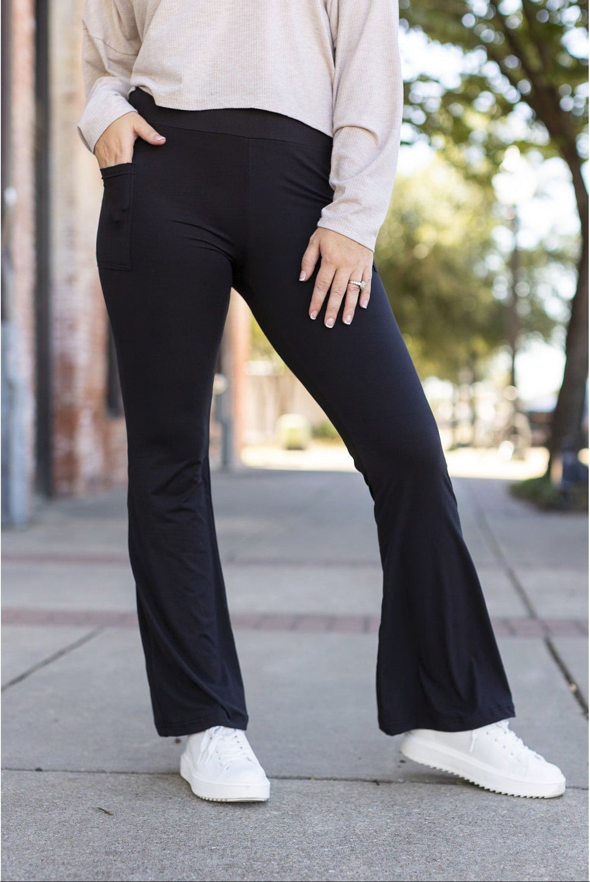 Black Bootcut Leggings
