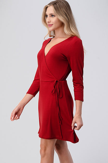 V Wrap Dress