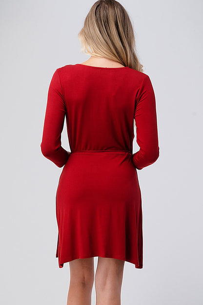 V Wrap Dress