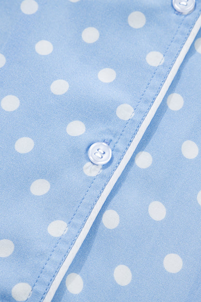 Sky Blue Soft Short Pajama Set