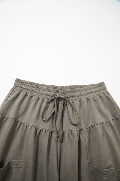 Casual Drawstring Relaxed Leg Pants