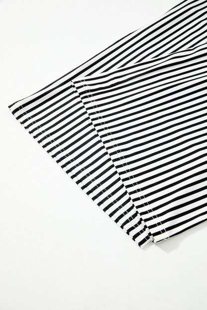 Loose Straight Striped Casual Pants